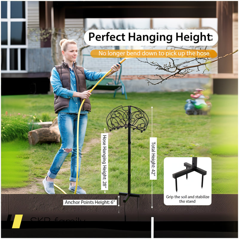 Detachable Freestanding Hose Holder For Outdoor Yard Garden Lawn 240515-230841