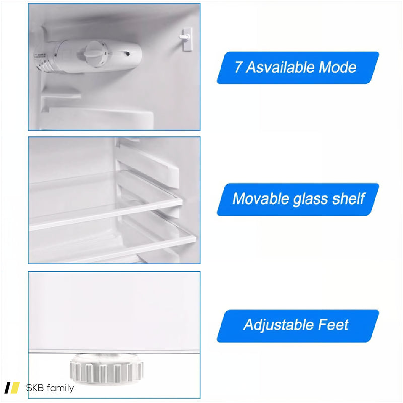 2 Doors Cold-Rolled Sheet Compact Refrigerator 240515-230849