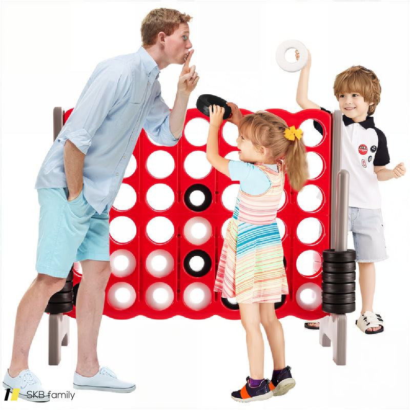 3.5 Feet Tall Jumbo 4 To Score Giant Game Set With 42 Jumbo Rings 240615-230850