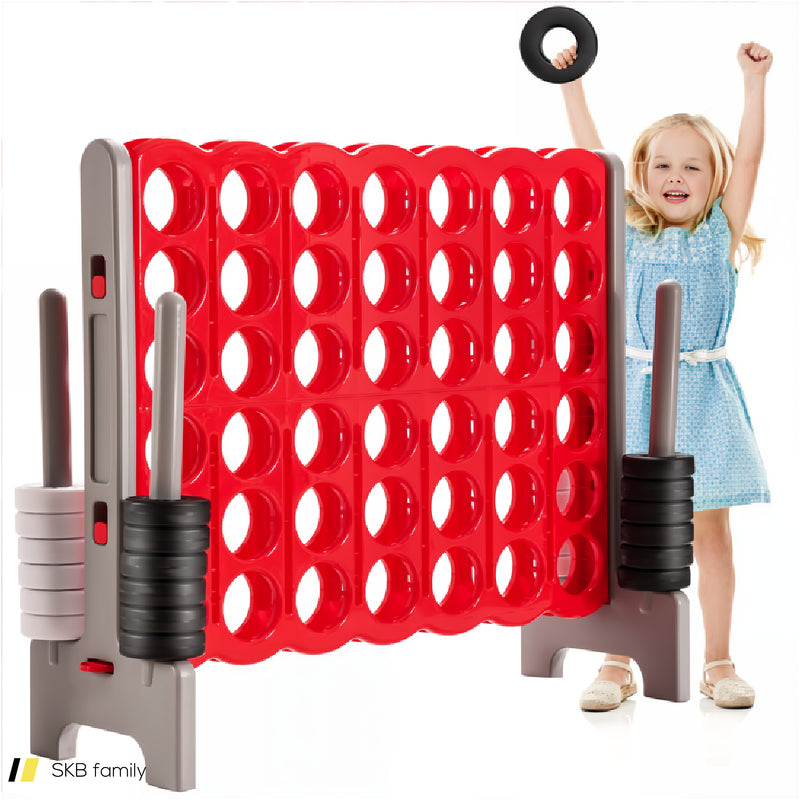 3.5 Feet Tall Jumbo 4 To Score Giant Game Set With 42 Jumbo Rings 240615-230850