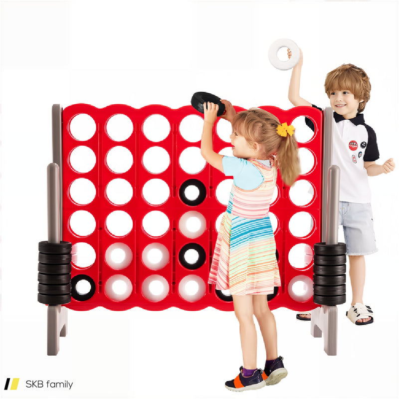 3.5 Feet Tall Jumbo 4 To Score Giant Game Set With 42 Jumbo Rings 240615-230850