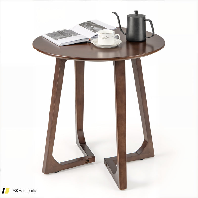 24 Inch Round End Table With Adjustable Foot Pads 240615-230855