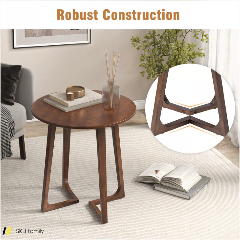 24 Inch Round End Table With Adjustable Foot Pads 240615-230855