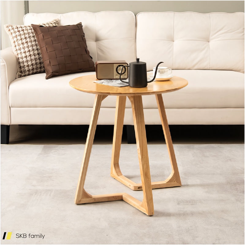 24 Inch Round End Table With Adjustable Foot Pads 240615-230855