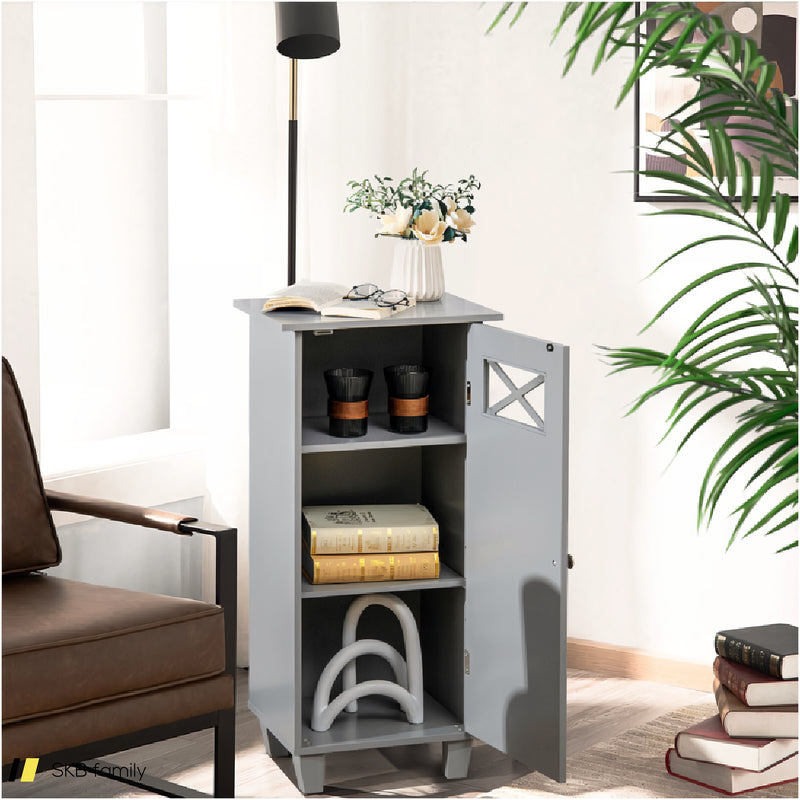 Bathroom Cabinet Free Standing Storage Side Table Organizer 240615-230860