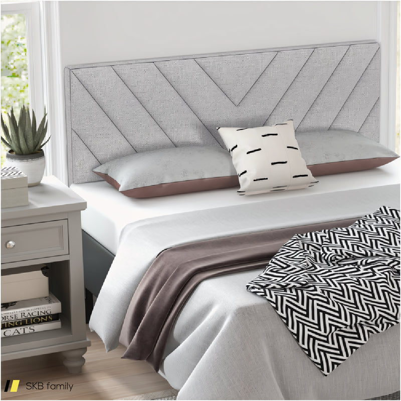 Linen Upholstered Headboard For Full And Queen Size Bed Frames 240615-230862