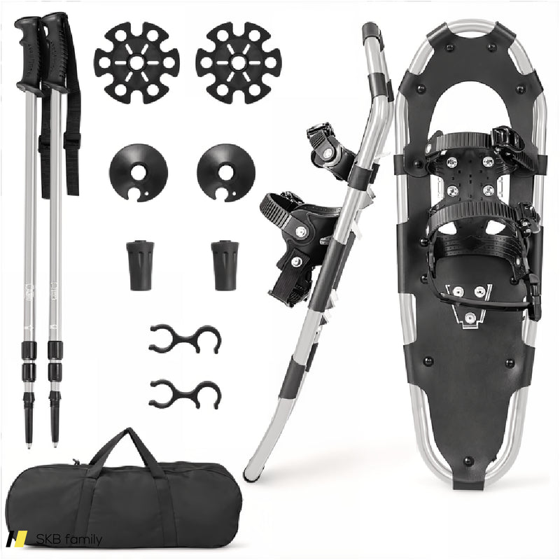 21/25/30 Inch 4-In-1 Lightweight Terrain Snowshoes With Flexible Pivot System 240615-230863