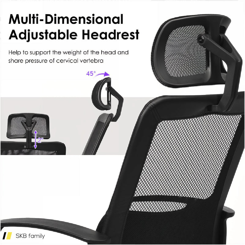 Mesh Office Chair High Back Ergonomic Swivel Chair 240615-230864