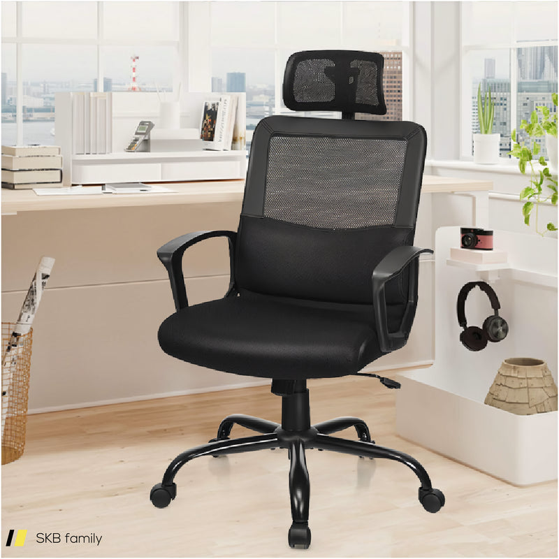 Mesh Office Chair High Back Ergonomic Swivel Chair 240615-230864