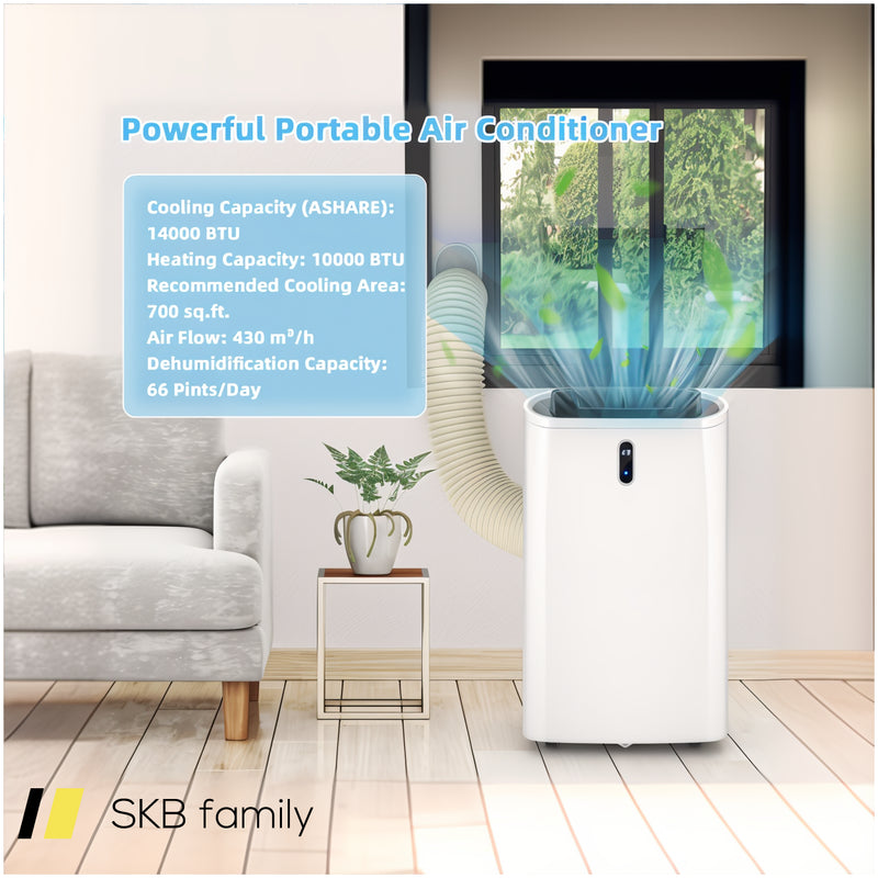 14000 Btu(Ashrae) Portable Air Conditioner With App And Wifi Control 240615-230873