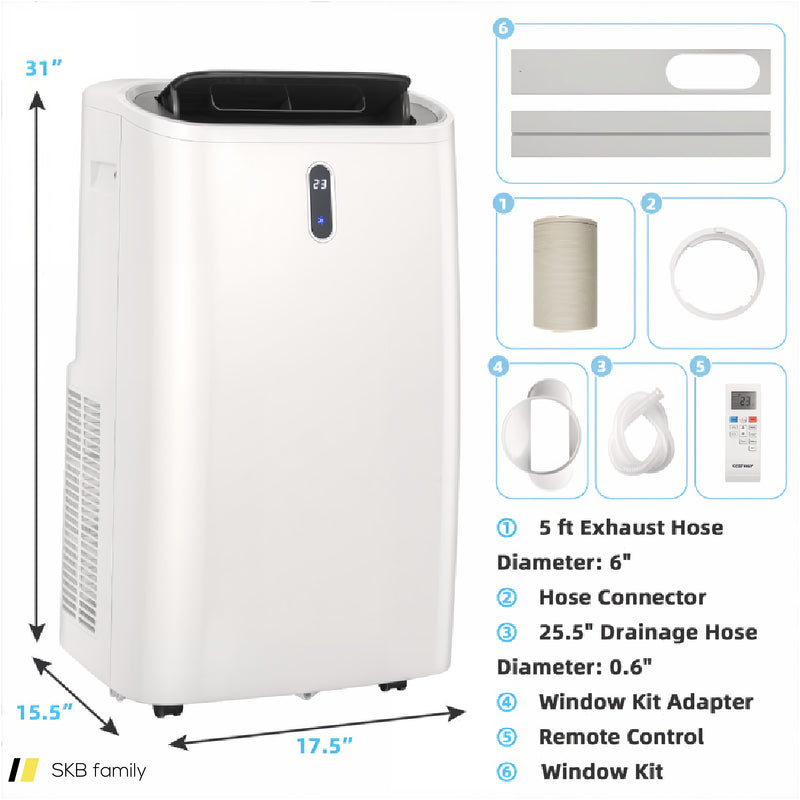 14000 Btu(Ashrae) Portable Air Conditioner With App And Wifi Control 240615-230873