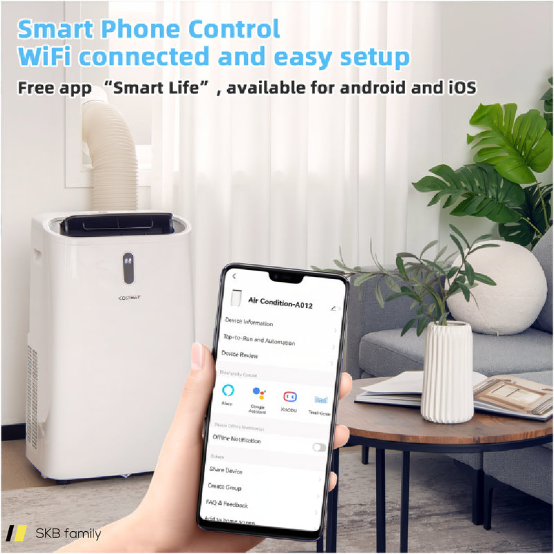 14000 Btu(Ashrae) Portable Air Conditioner With App And Wifi Control 240615-230873