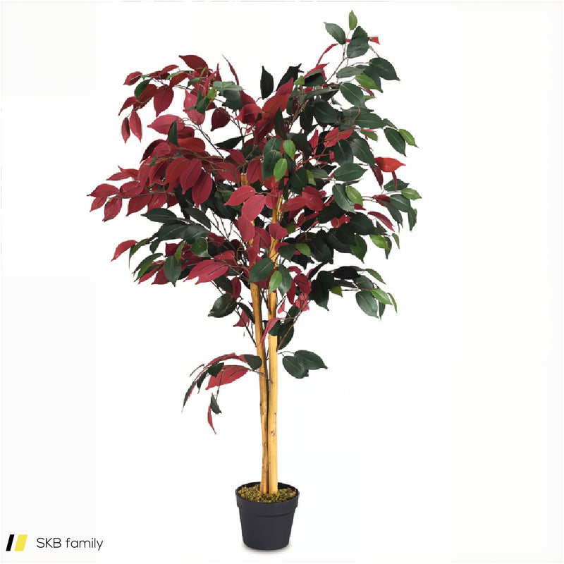 4 Feet Tall Artificial Ficus Tree With Nursery Pot 240615-230888