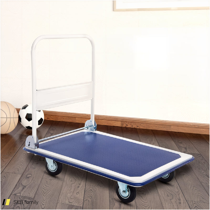 660 Pounds Folding Platform Cart Dolly Hand Truck 240615-230889