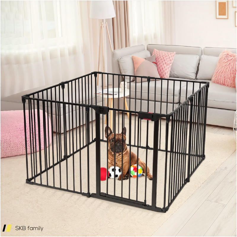 Adjustable Panel Baby Safe Metal Gate Play Yard 240615-230891