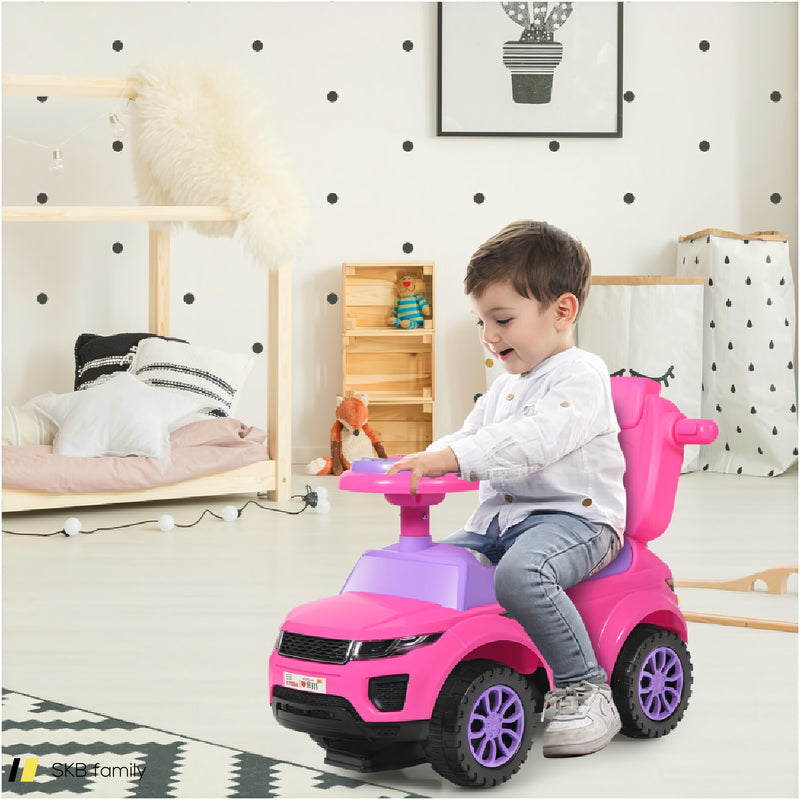 3 In 1 Ride On Push Car Toddler Stroller Sliding Car With Music 240615-230892