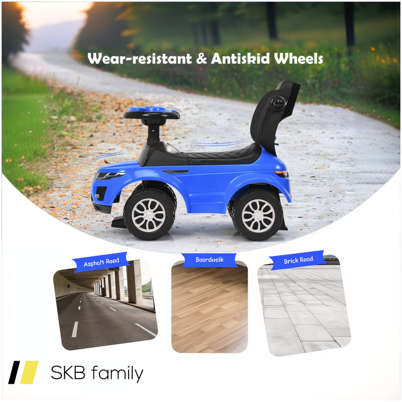 3 In 1 Ride On Push Car Toddler Stroller Sliding Car With Music 240615-230892