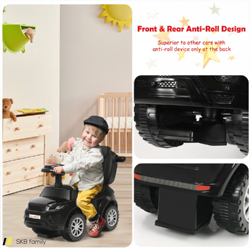 3 In 1 Ride On Push Car Toddler Stroller Sliding Car With Music 240615-230892