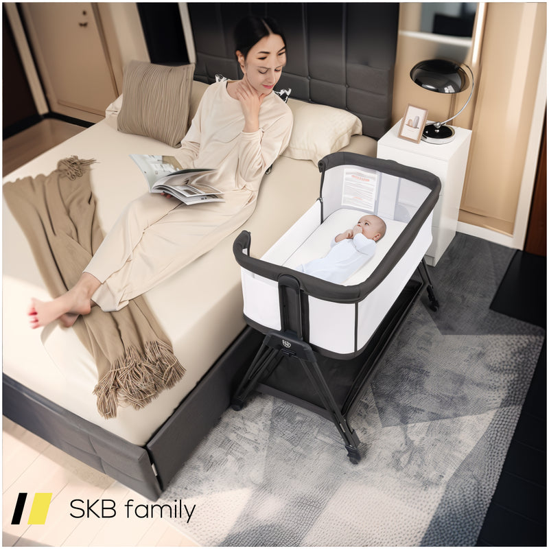 Portable Bedside Sleeper For Baby With 7 Adjustable Heights 240615-230894