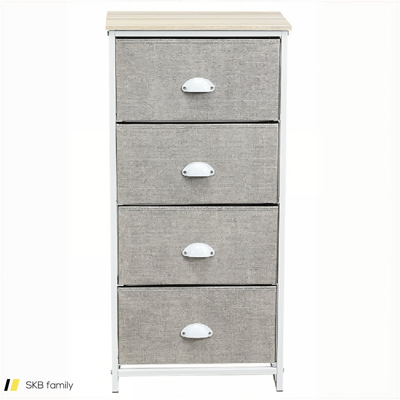 Dresser Storage Tower With Fabric Drawers And Sturdy Steel Frame 240615-230900