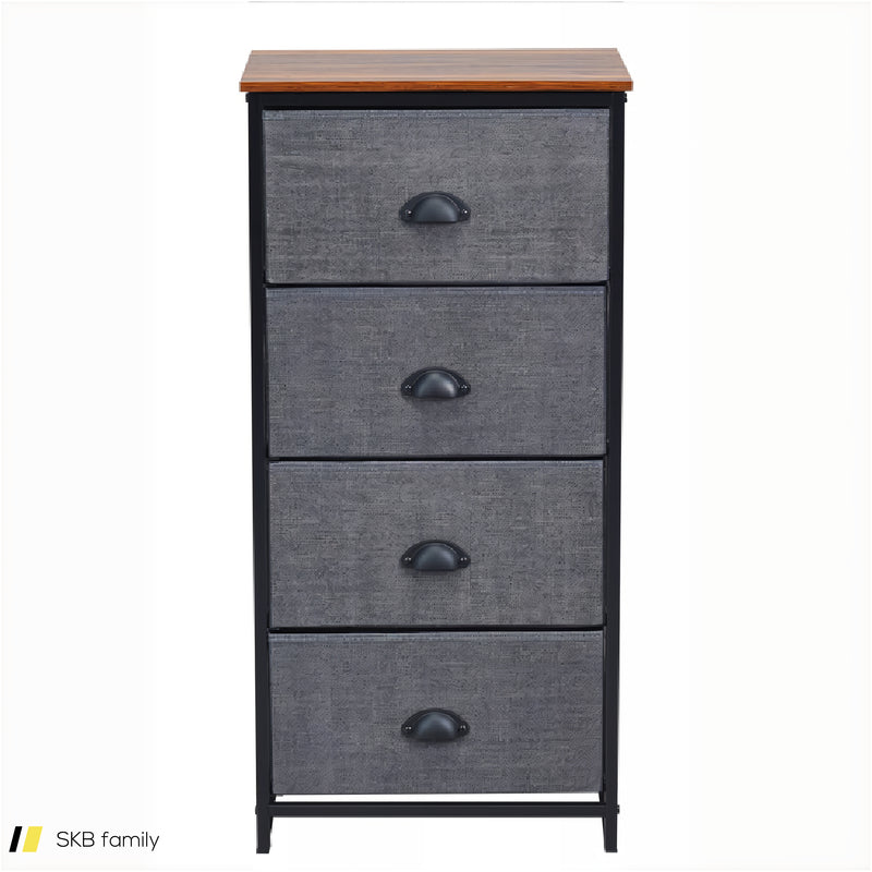 Dresser Storage Tower With Fabric Drawers And Sturdy Steel Frame 240615-230900