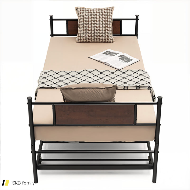 Twin Size 2-In-1 Daybed Frame With Pullout Trundle 240615-230906