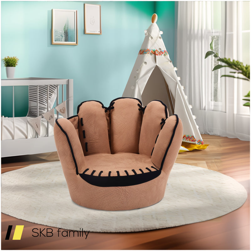 Household Five Fingers Baseball Glove Shaped Kids Leisure Upholstered Sofa 240615-230915