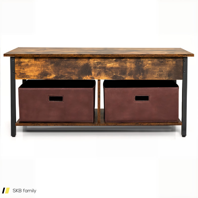 Lift Top Coffee Table With Drawers And Hidden Compartment 240615-230916