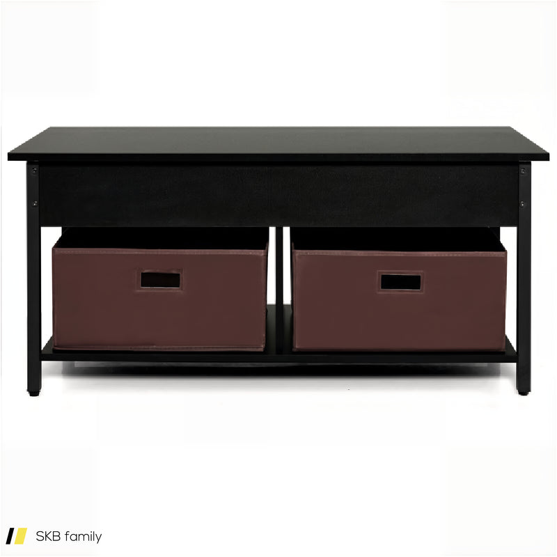 Lift Top Coffee Table With Drawers And Hidden Compartment 240615-230916