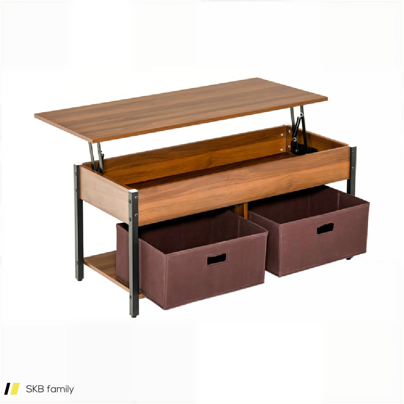 Lift Top Coffee Table With Drawers And Hidden Compartment 240615-230916