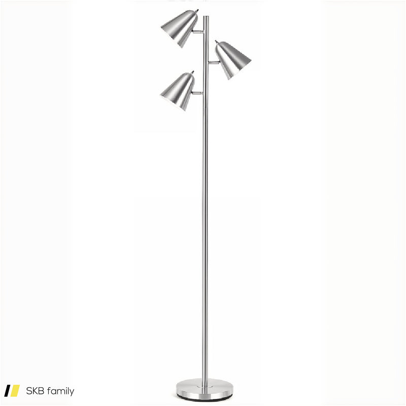 64 Inch 3-Light Led Floor Lamp Reading Light For Living Room Bedroom 240615-230920