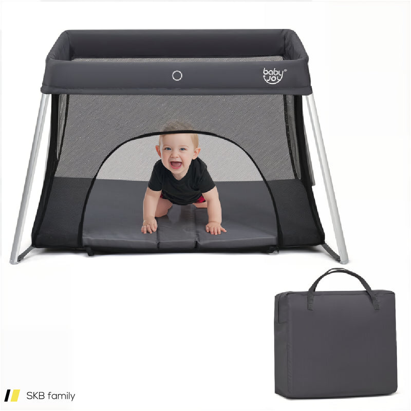 Lightweight Foldable Baby Playpen With Carrying Bag 240615-230924