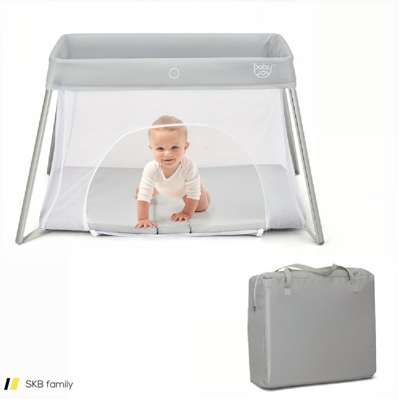 Lightweight Foldable Baby Playpen With Carrying Bag 240615-230924