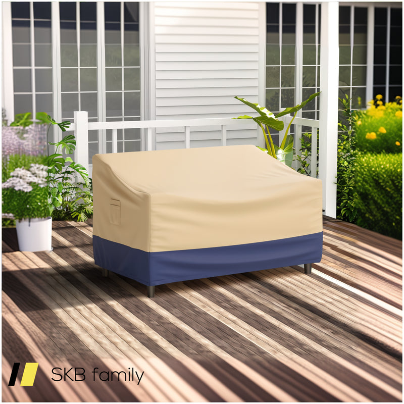 Patio Furniture Cover With Padded Handle And Click-Close Straps 240615-230927