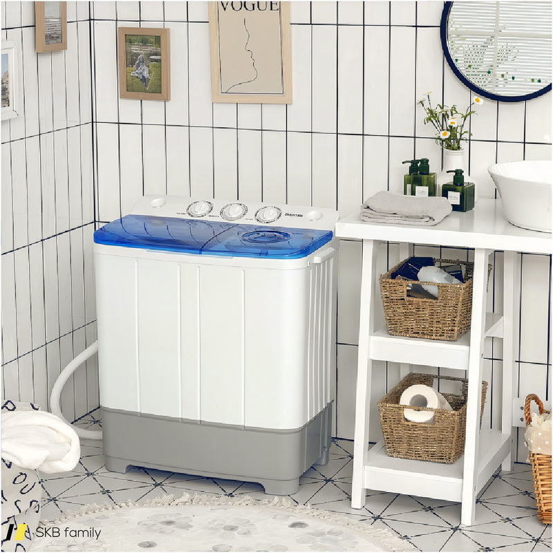 2-In-1 Portable 22lbs Capacity Washing Machine With Timer Control 240615-230937