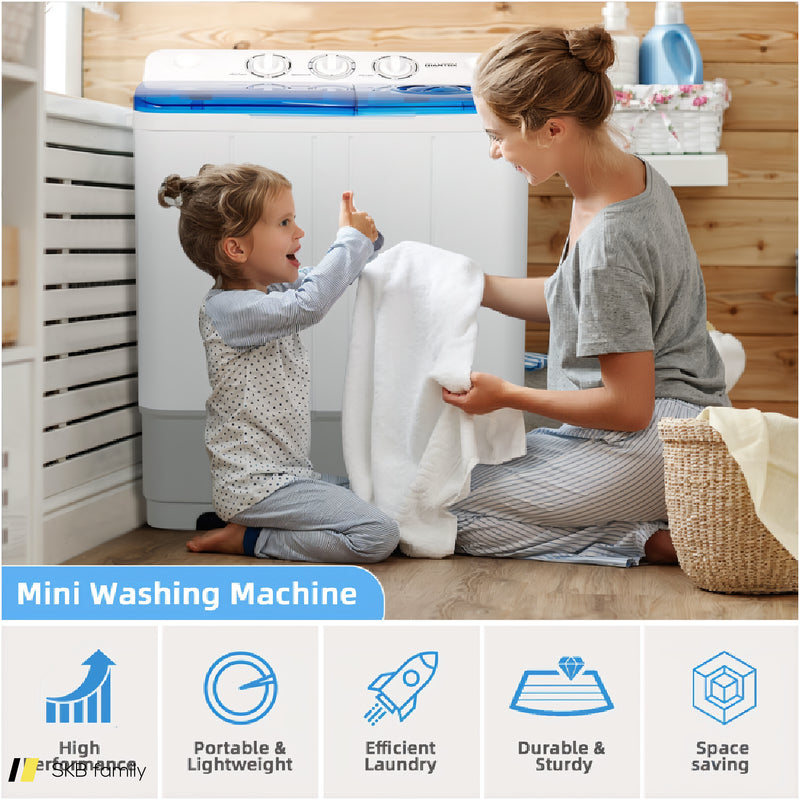 2-In-1 Portable 22lbs Capacity Washing Machine With Timer Control 240615-230937