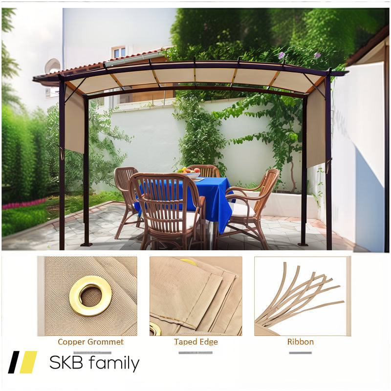 Outdoor Canopy Shade Cover With Copper Grommets & 4 Straps 240615-230941