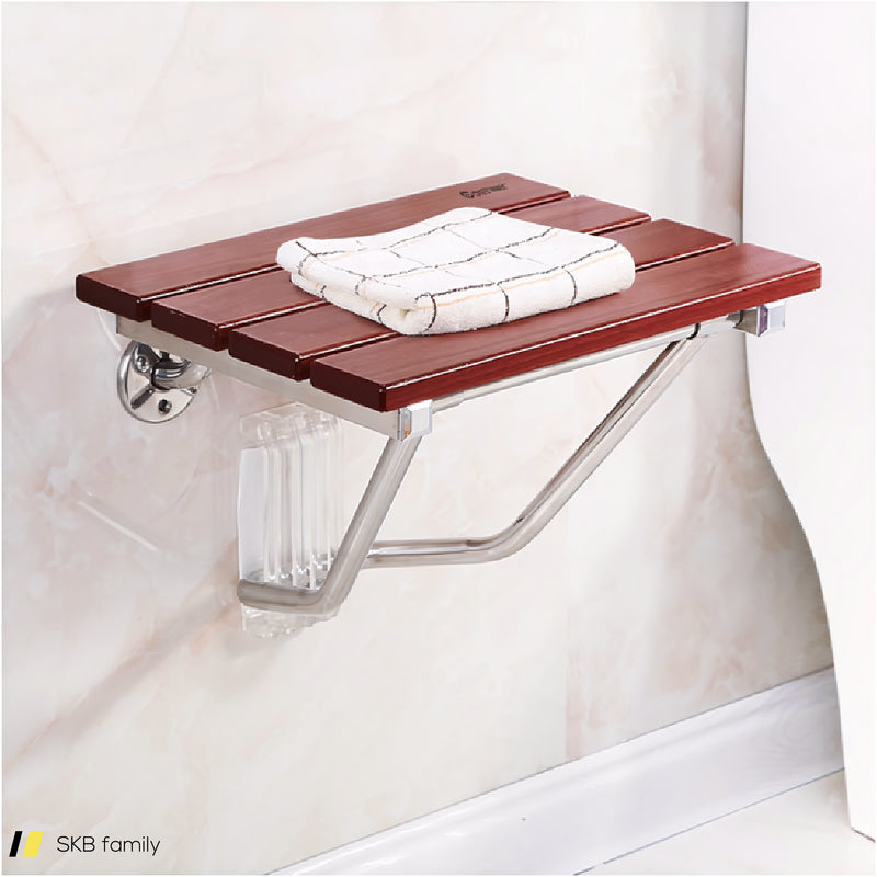 Wall-Mounted Folding Shower Seat Bench Bath Seat Bench Shower Chair 240615-232851