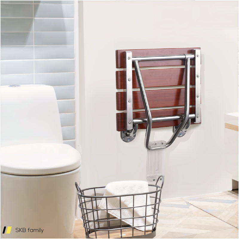 Wall-Mounted Folding Shower Seat Bench Bath Seat Bench Shower Chair 240615-232851