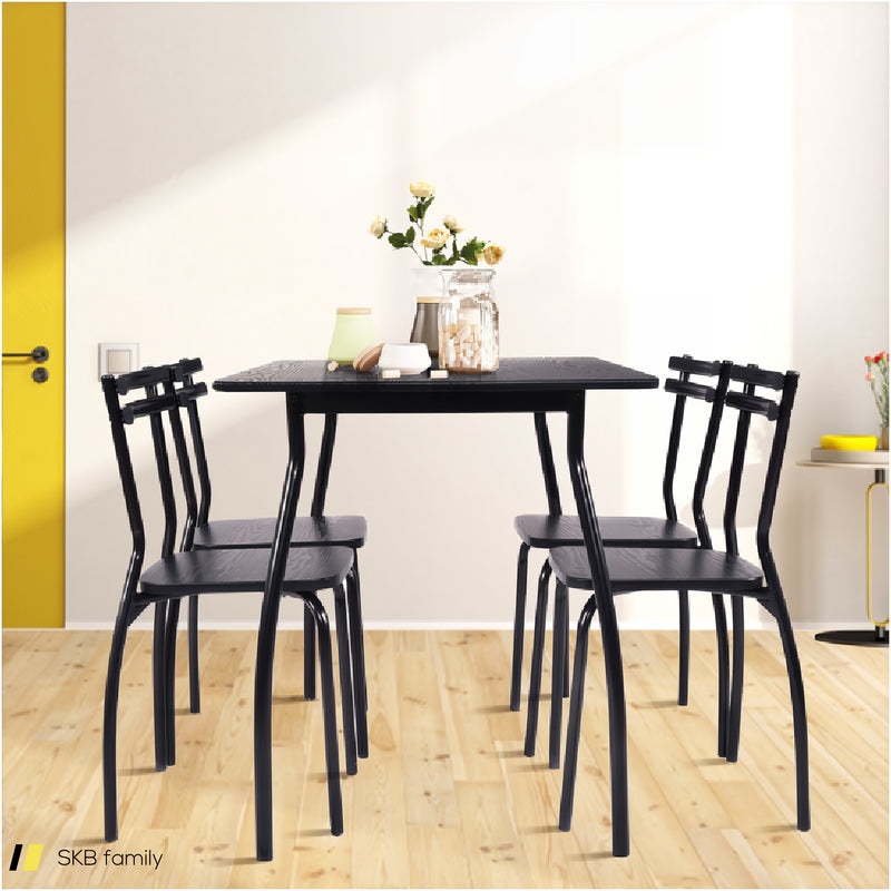 5 Pieces Dining Table Set With 4 Chairs 240615-232945