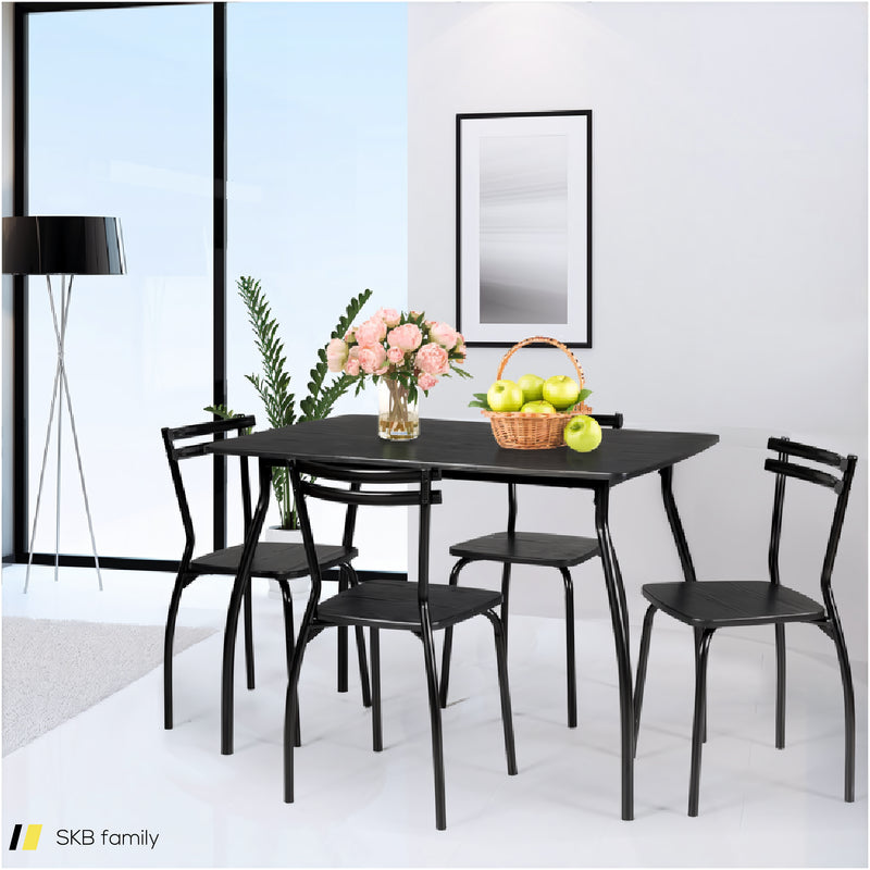 5 Pieces Dining Table Set With 4 Chairs 240615-232945