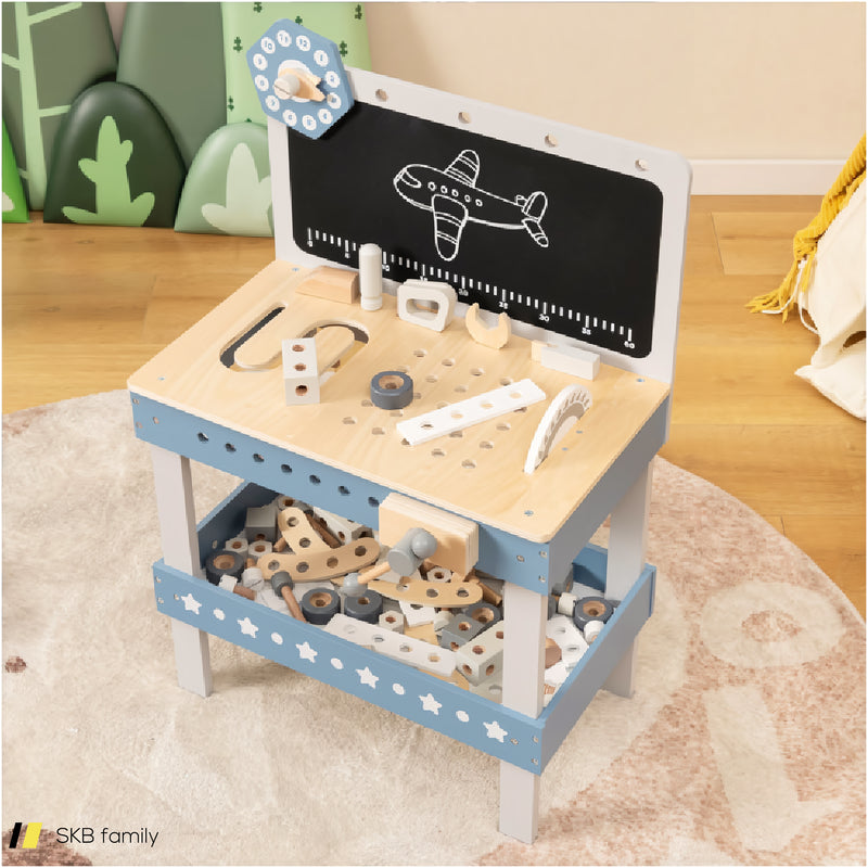 Kids Play Tool Workbench Set With 61 Pcs Tool And Parts Set 240615-232954