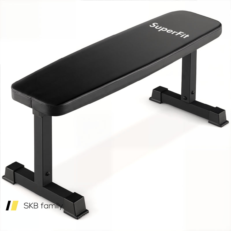 Flat Weight Bench 660 Lbs Heavy Duty Strength Training Bench 240115-214538