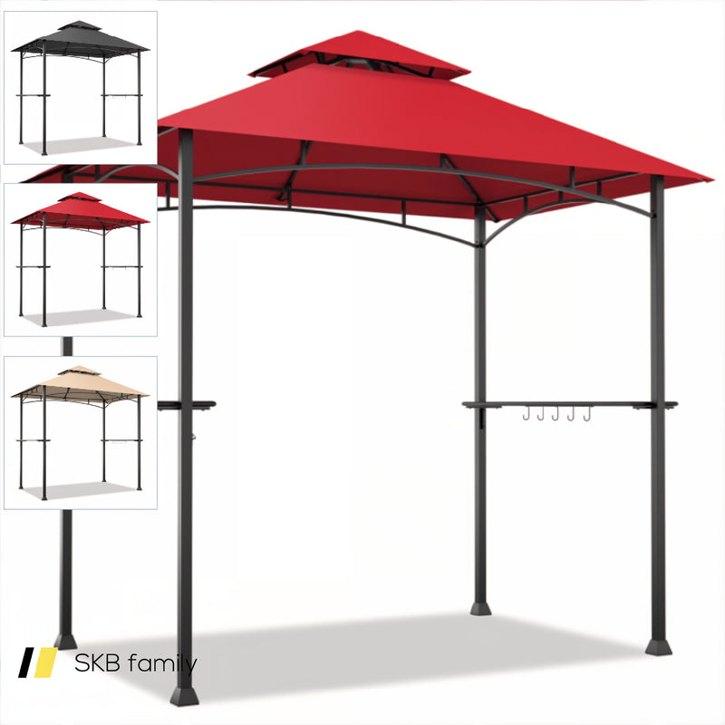 8 X 5 Feet Outdoor Barbecue Grill Gazebo Canopy Tent Bbq Shelter 240115-214607