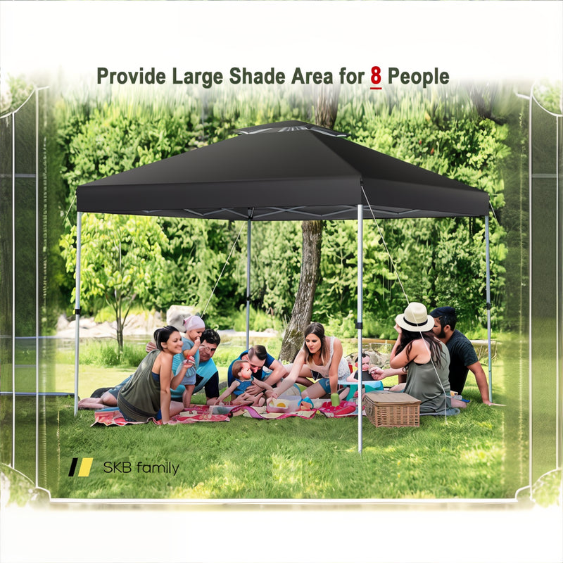 2-Tier 10 X 10 Feet Pop-Up Canopy Tent With Wheeled Carry Bag 240115-214660