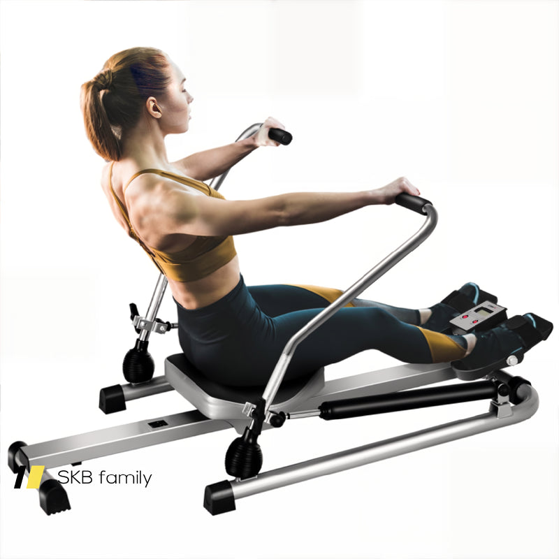 Exercise Adjustable Double Hydraulic Resistance Rowing Machine 240115-214763