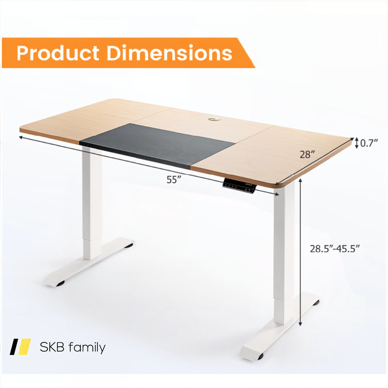 55 X 28 Inch Electric Standing Sit-Stand Height Adjustable Splice Board 240115-214765