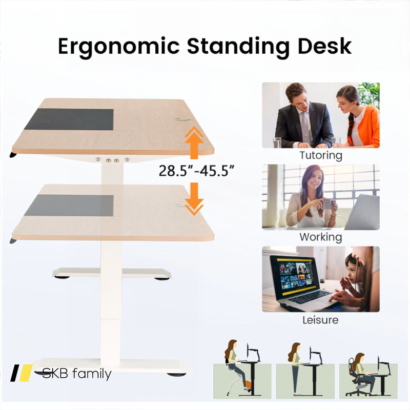 55 X 28 Inch Electric Standing Sit-Stand Height Adjustable Splice Board 240115-214765