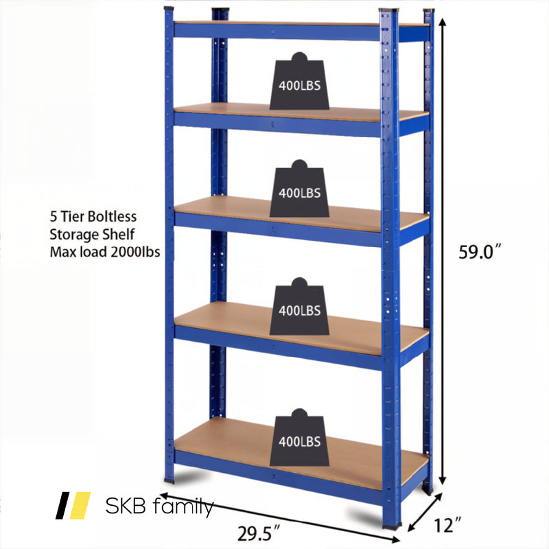 Adjust 30 X60 Inch 5 Level Garage Tool Shelf Storage 240115-214860