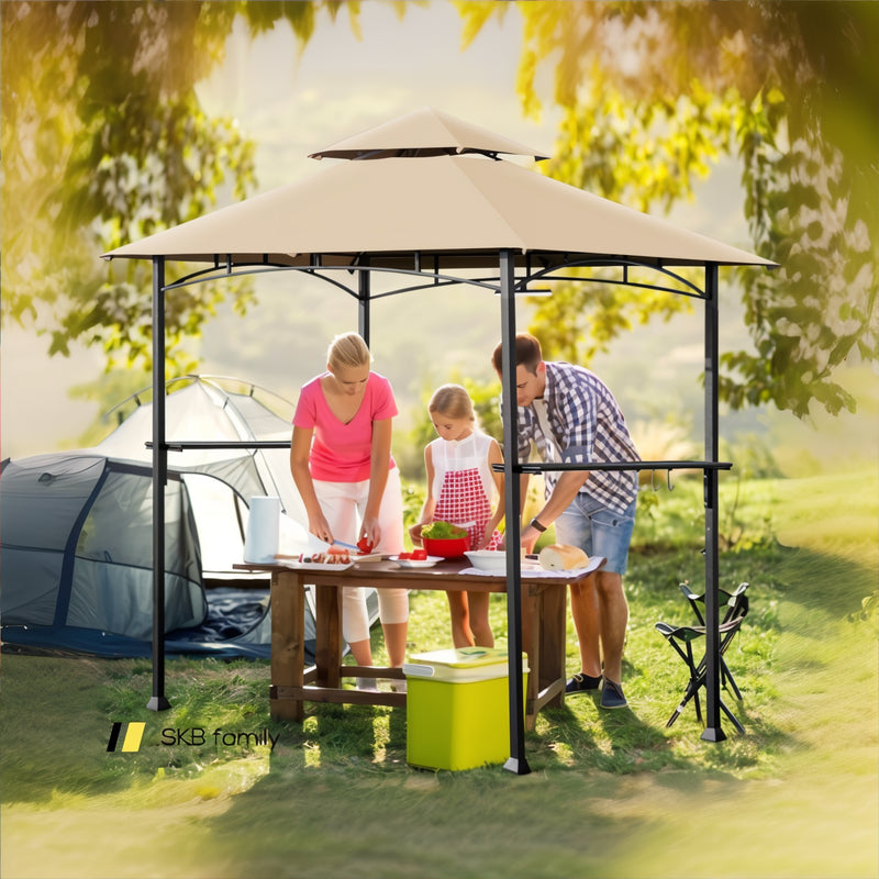 8’ X 5’ Outdoor Patio Barbecue Grill Gazebo 240115-214932